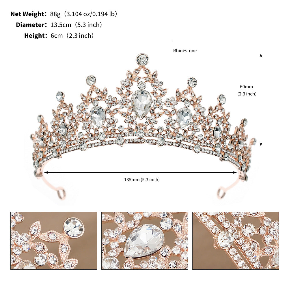 Retro Crown Alloy Plating Crown 1 Piece