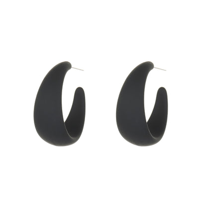 1 Pair Ig Style Retro C Shape Resin Ear Studs