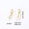 1 Pair Casual Heart Shape Flower Plating Inlay Copper Zircon Drop Earrings