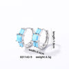 1 Pair Casual Sweet Geometric Square Inlay Copper Zircon Earrings