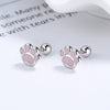 1 Pair Simple Style Geometric Plating Sterling Silver Ear Studs