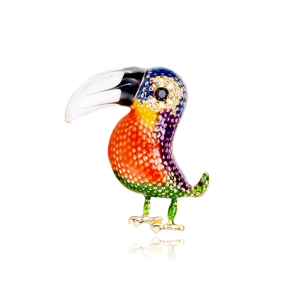 Retro Parrot Alloy Women'S Brooches