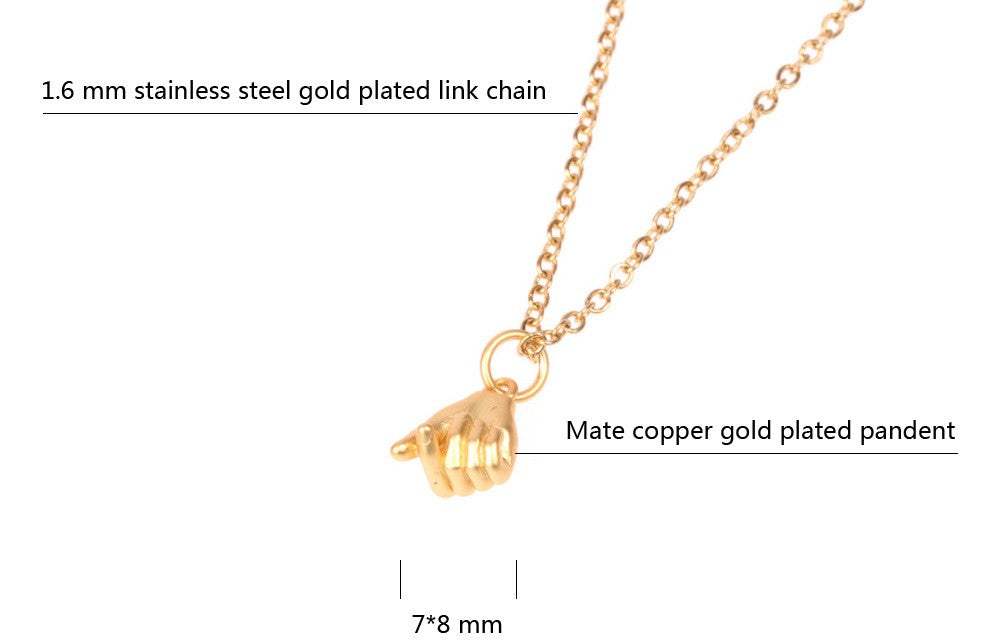 Fashion Geometric Stainless Steel Copper Plating Necklace