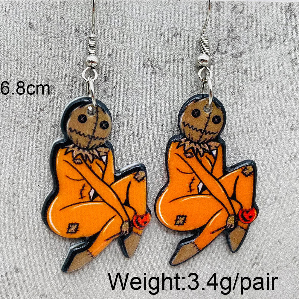 1 Pair Cartoon Style Cartoon Character Arylic Drop Earrings