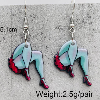 1 Pair Cartoon Style Cartoon Character Arylic Drop Earrings