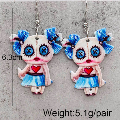 1 Pair Casual Cartoon Character Arylic Drop Earrings