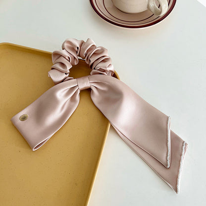 Simple Style Solid Color Bow Knot Cloth Hair Tie