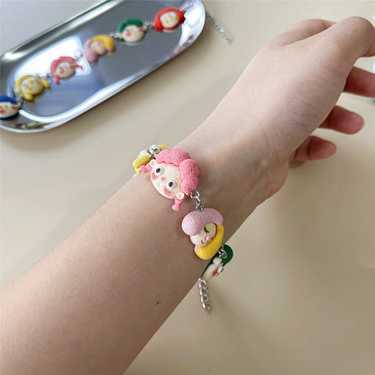 Cute Cartoon Doll Resin Wholesale Bracelets