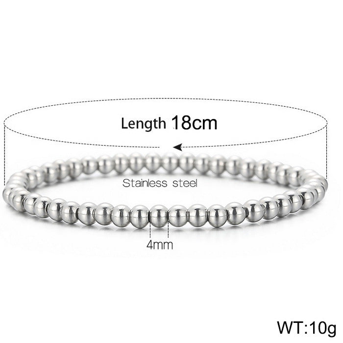 Simple Style Geometric Titanium Steel Bracelets Plating Stainless Steel Bracelets