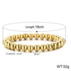 Simple Style Geometric Titanium Steel Bracelets Plating Stainless Steel Bracelets