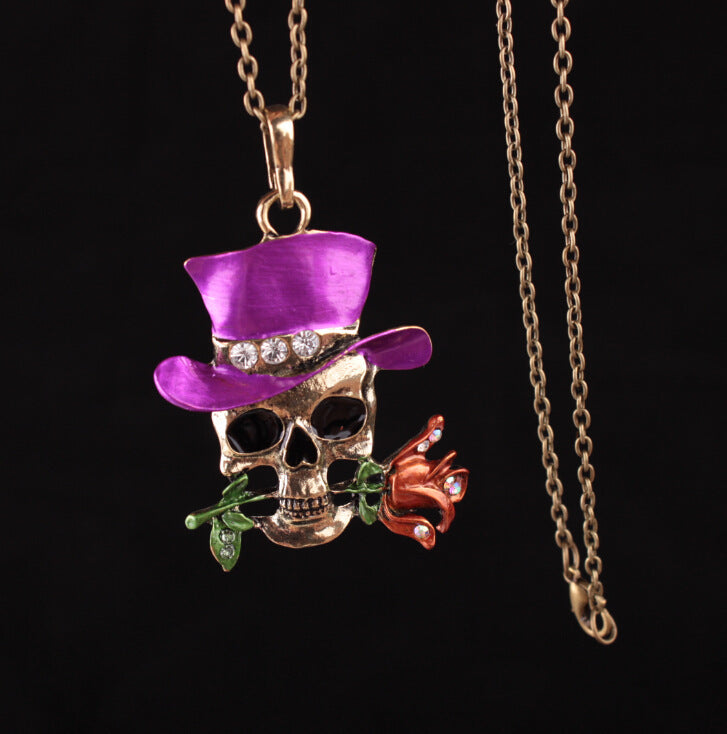 Punk Skull Alloy Women's Men's Pendant Necklace