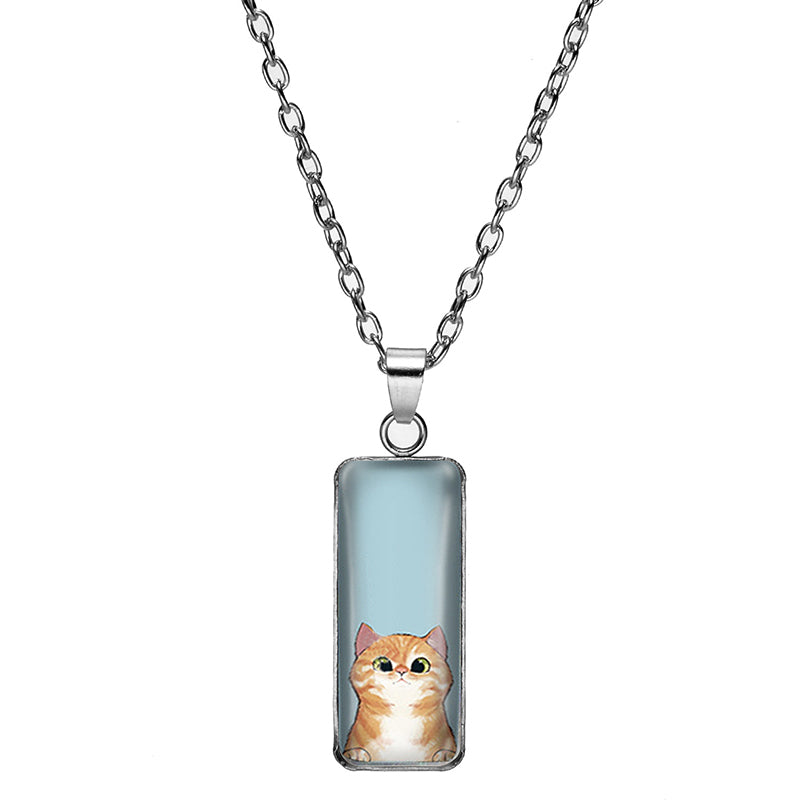 Simple Style Cat Alloy Patchwork Women's Pendant Necklace