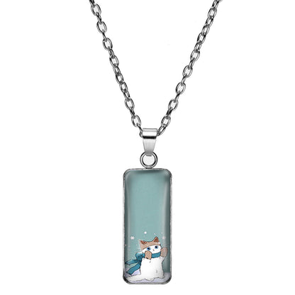 Simple Style Cat Alloy Patchwork Women's Pendant Necklace