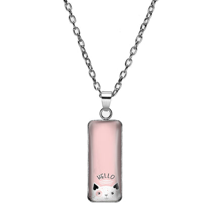 Simple Style Cat Alloy Patchwork Women's Pendant Necklace