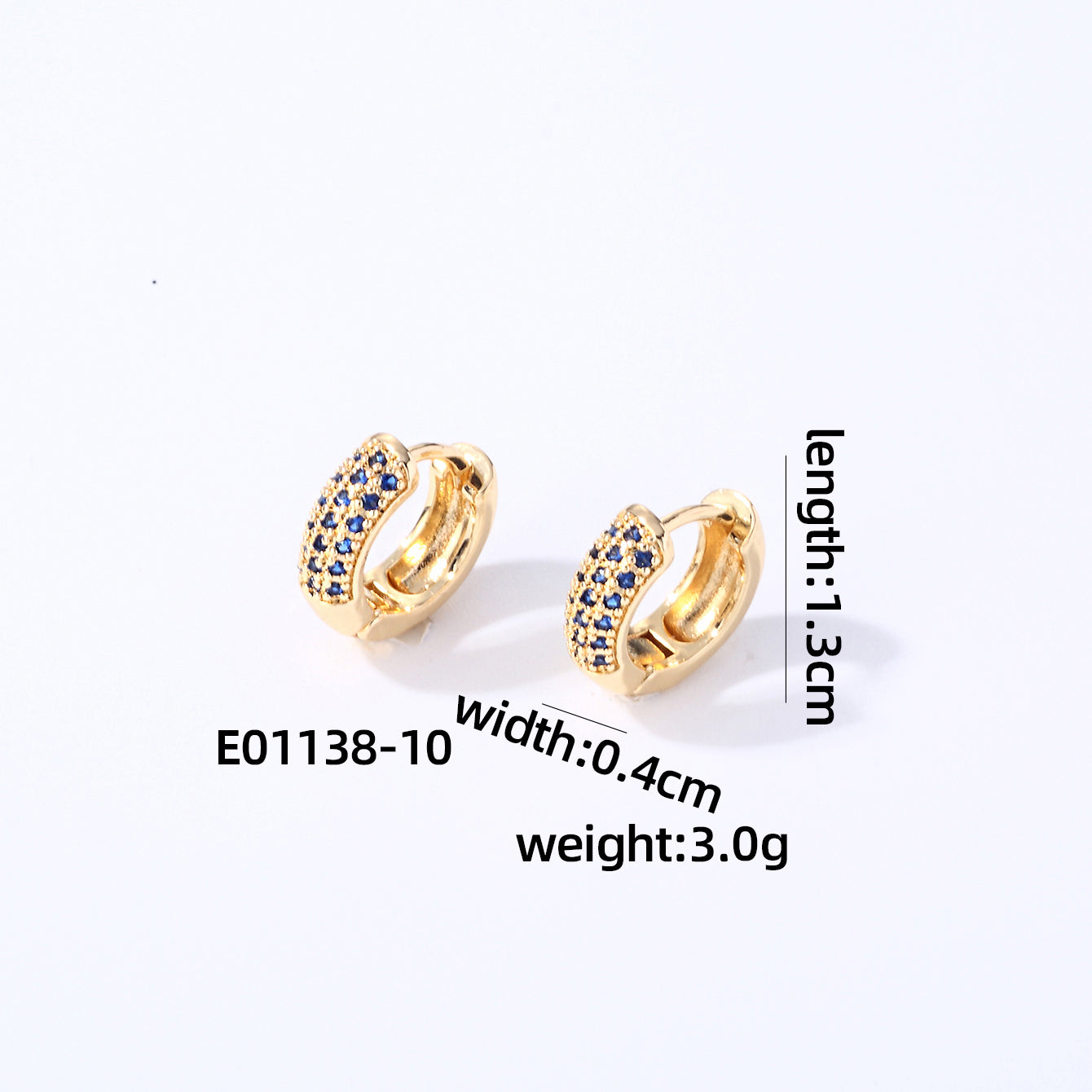 1 Pair Casual Modern Style Round Inlay Copper Zircon Earrings