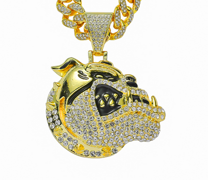 Hip-hop Animal Alloy Inlay Rhinestones Men's Charms Pendant Necklace