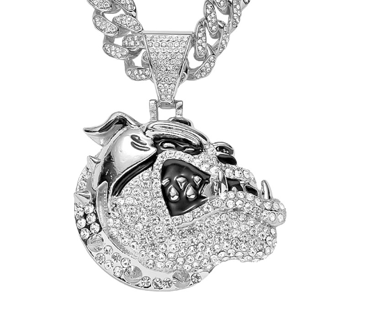 Hip-hop Animal Alloy Inlay Rhinestones Men's Charms Pendant Necklace