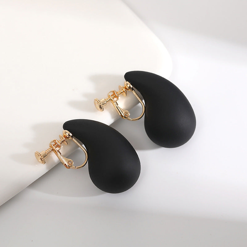 Wholesale Jewelry Simple Style Water Droplets Arylic Stoving Varnish Ear Cuffs