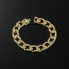 Hip-hop Solid Color Alloy Inlay Rhinestones Men's Anklet