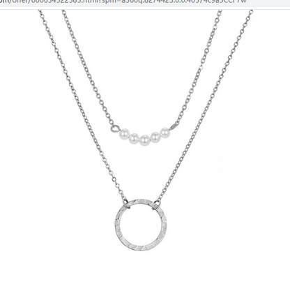 Hot Sale Jewelry Necklace Simple And Delicate Stainless Steel Necklace Short Paragraph Pearl Necklace Wholesale Gooddiy