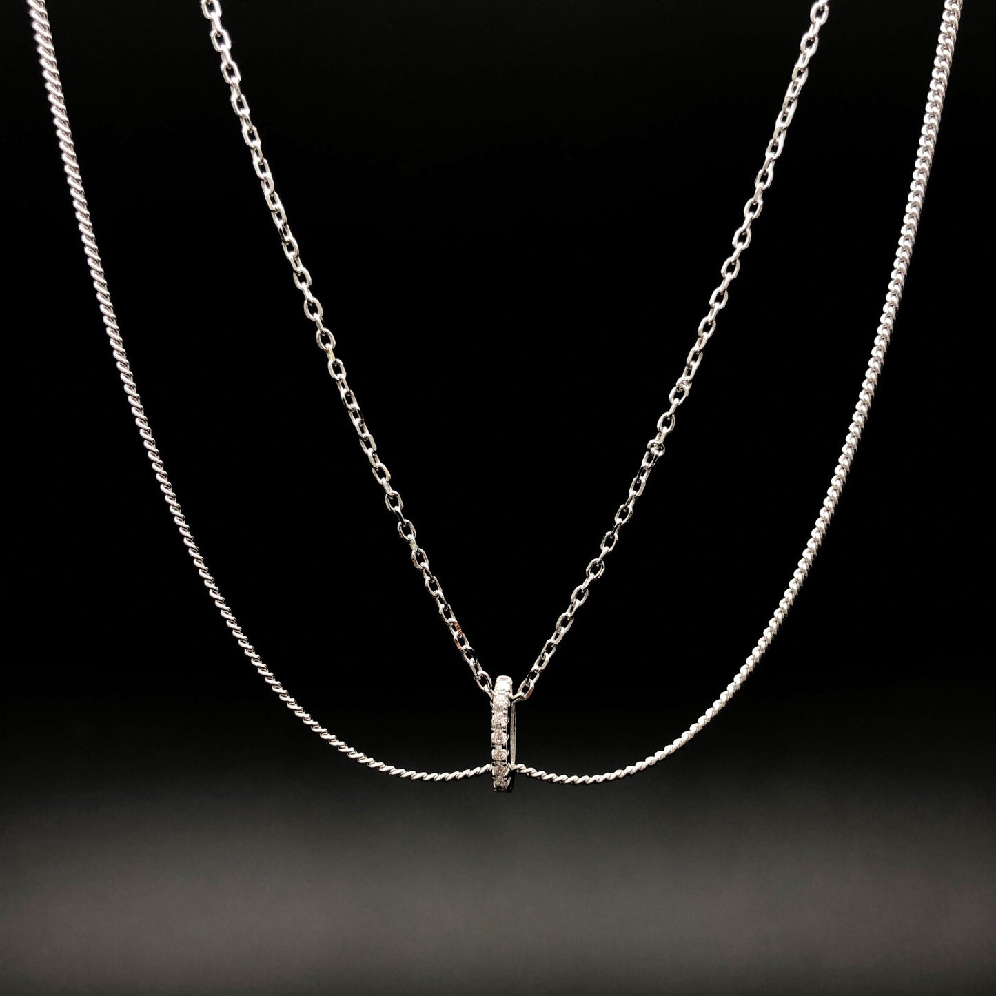 Casual Elegant Geometric Sterling Silver Necklace