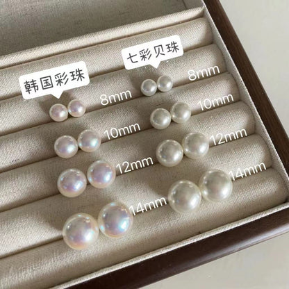 Fashion Round Artificial Pearl Women's Ear Clips 1 Pair