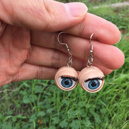 1 Pair Funny Eye Arylic Drop Earrings