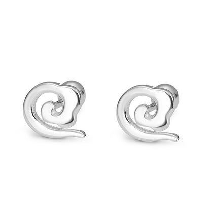 1 Pair Simple Style Geometric Plating Sterling Silver Ear Studs