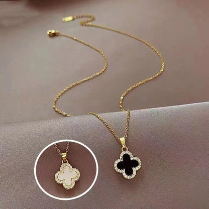 Simple Style Cartoon Character Heart Shape Bow Knot Copper Inlay Zircon Pendant Necklace