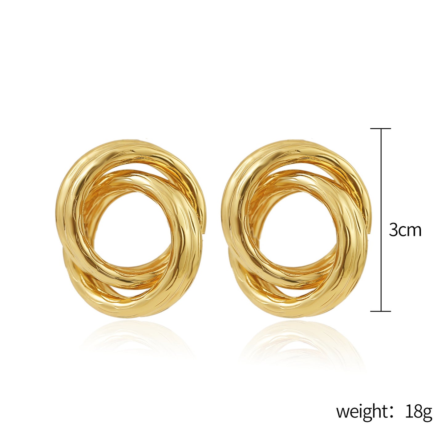 1 Pair Classic Style Geometric Alloy Drop Earrings