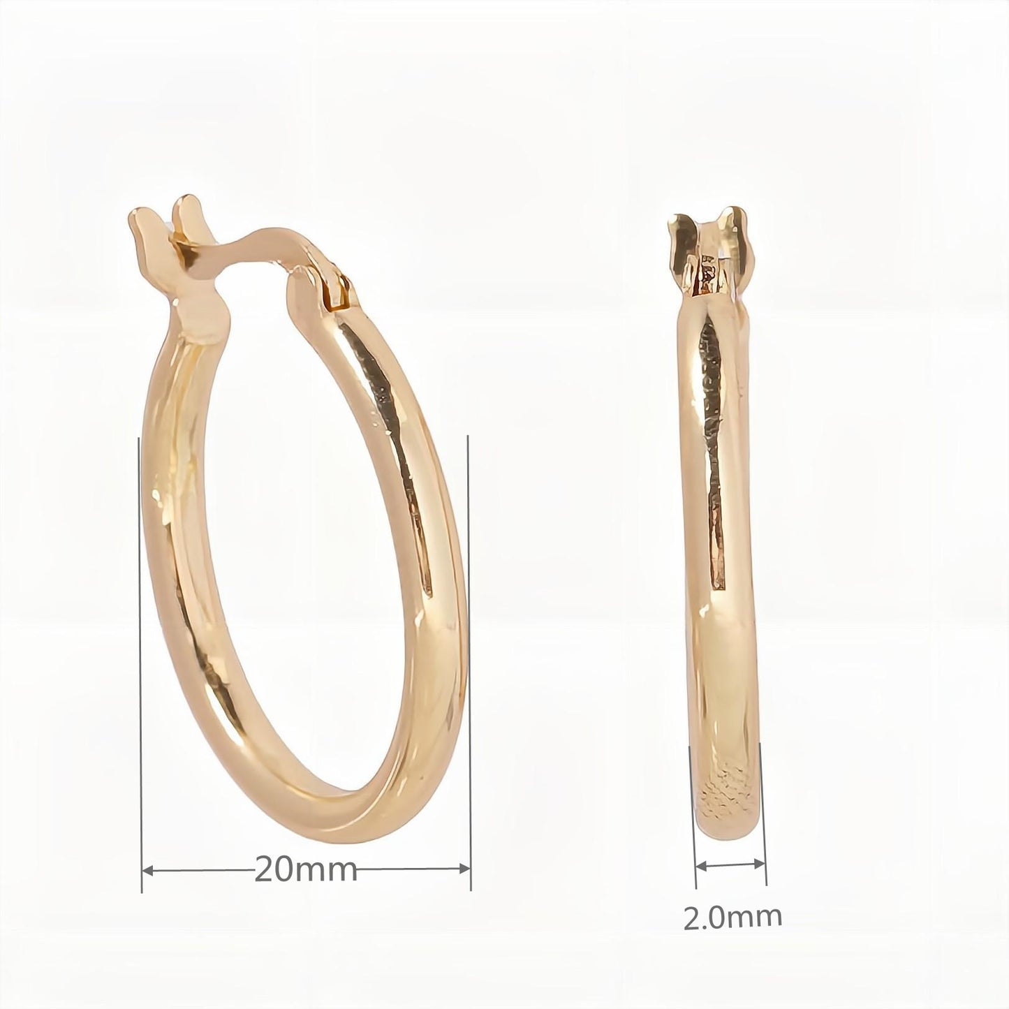 1 Pair Simple Style Geometric Solid Color Plating Sterling Silver White Gold Plated Gold Plated Earrings