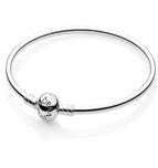 Casual Solid Color Sterling Silver Plating Bangle