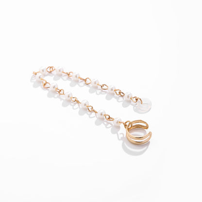 1 Piece Sweet Simple Style Classic Style Irregular Tassel Imitation Pearl Earrings