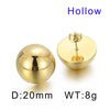 3 Pairs Elegant Cute Round Stainless Steel Ear Studs