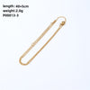 304 Stainless Steel Copper Gold Plated IG Style Simple Style Polishing Plating Letter Charms