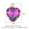 Classic Style Round Heart Shape Copper Inlay Crystal Glass Charms