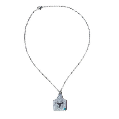 Retro Letter Alloy Inlay Turquoise Women's Pendant Necklace