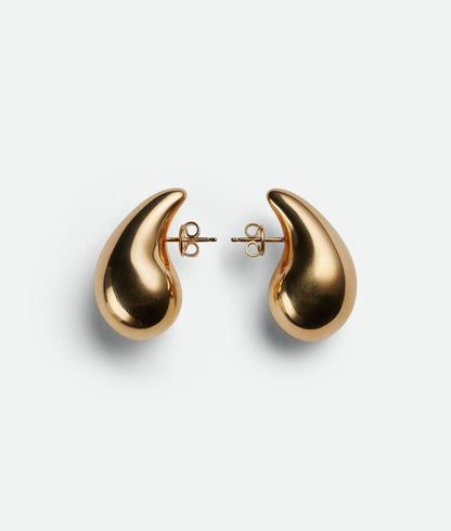 1 Pair Simple Style Water Droplets Plating Stainless Steel Gold Plated Ear Studs
