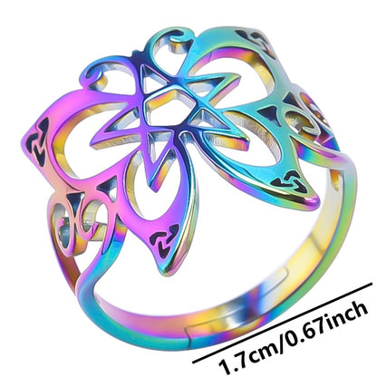 Commute Butterfly Stainless Steel Polishing Open Rings