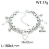 Simple Style Heart Shape Stainless Steel Plating 18k Gold Plated Bracelets