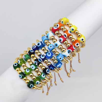 Retro Devil's Eye Shell Beaded Women's Bracelets