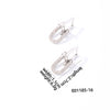 1 Pair Casual Simple Style U Shape Rectangle Plating Inlay Copper Zircon White Gold Plated Gold Plated Earrings