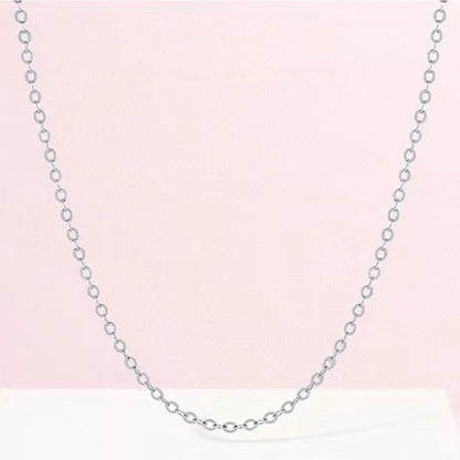 Simple Style Solid Color Stainless Steel Necklace