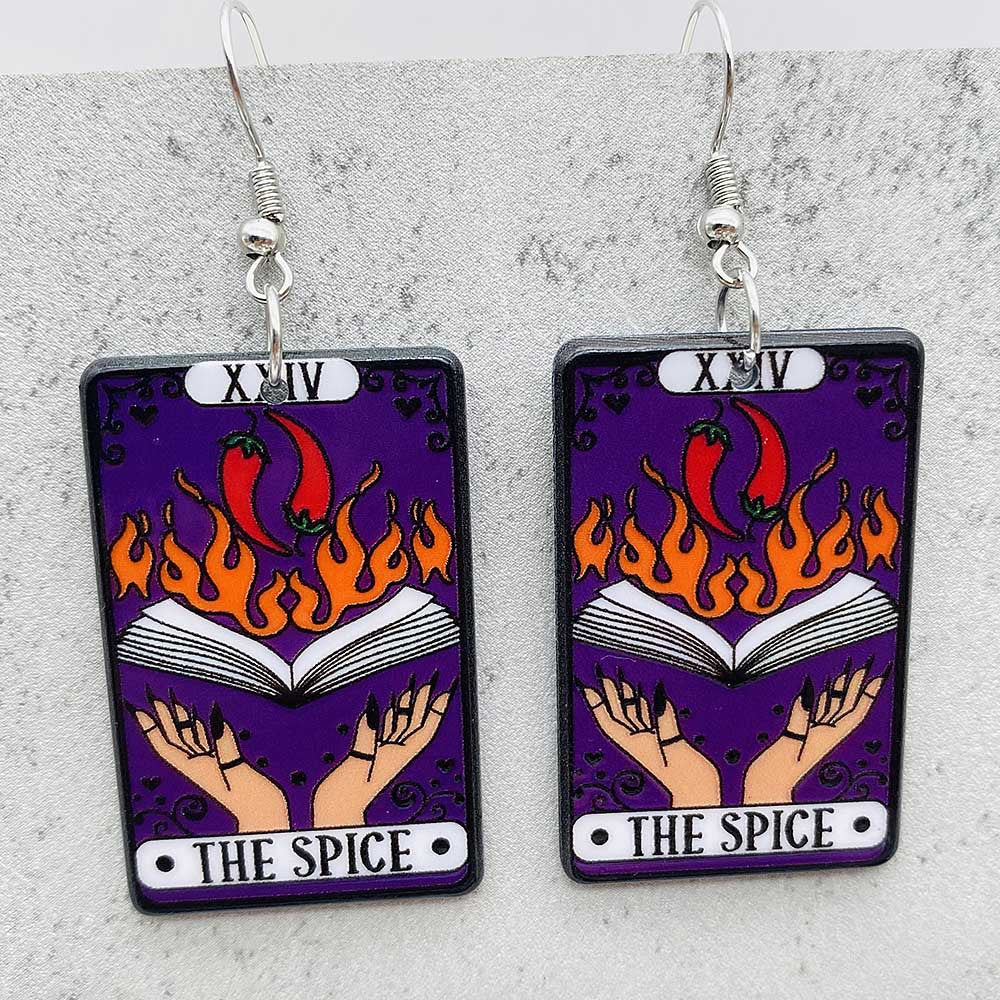 1 Pair Streetwear Halloween Pattern Arylic Drop Earrings