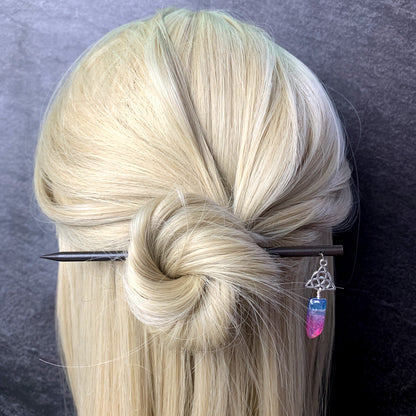 Simple Style Square Crystal Handmade Hairpin