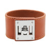 Ins Style Solid Color Pu Leather Alloy Wholesale Bangle