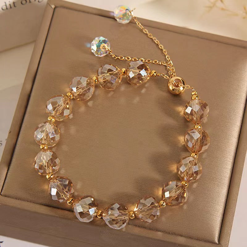 Elegant Streetwear Geometric Artificial Crystal Women's Bracelets