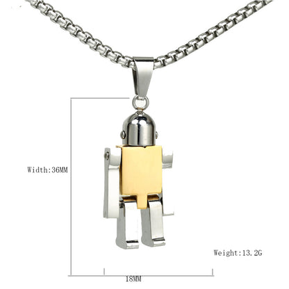 Stainless Steel Simple Style Geometric Robot