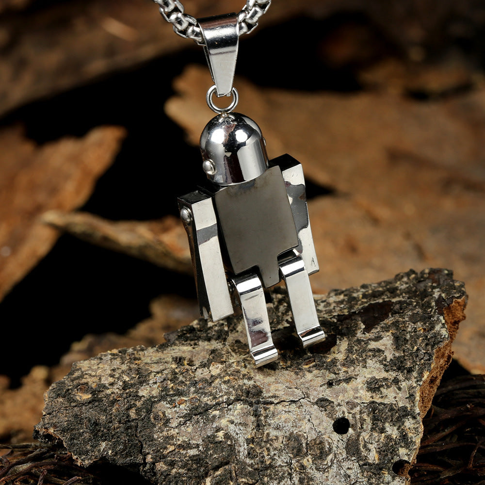 Stainless Steel Simple Style Geometric Robot