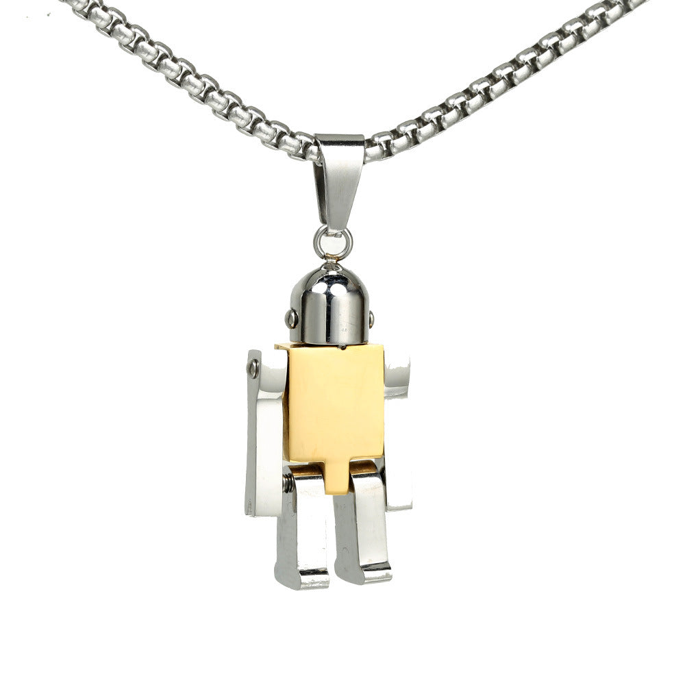 Stainless Steel Simple Style Geometric Robot